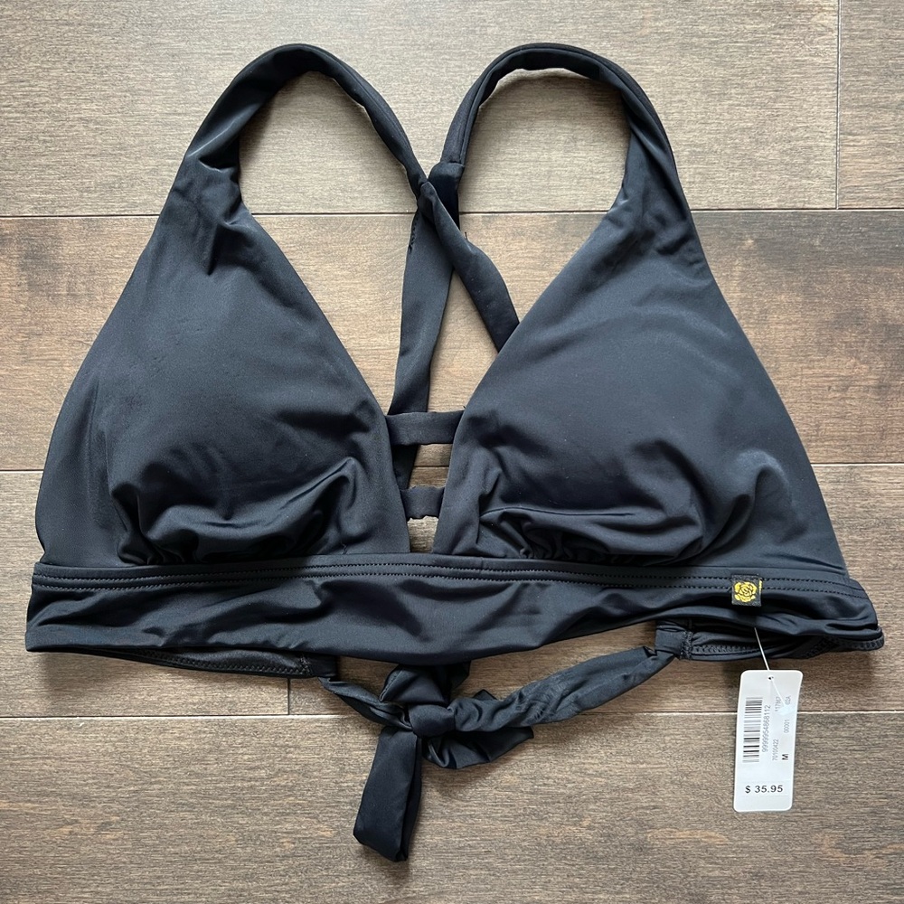 La vie en Rose Black Bikini Top, medium